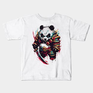 Panda warrior fantasy Kids T-Shirt